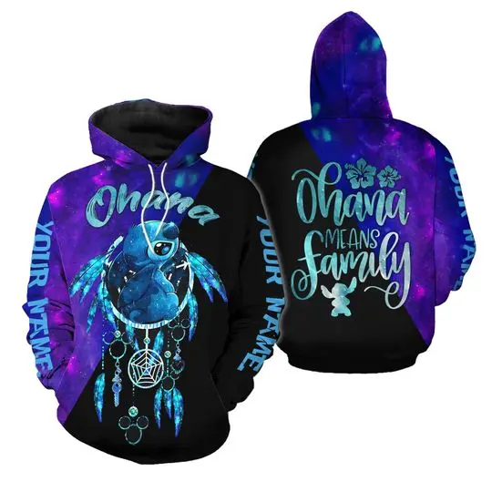 Personalized Stitch Hoodie, Stitch Ohana Hoodie