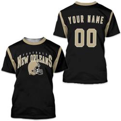 Personalized New Orleans Football 3D Shirt Meaningful Gift For Family Gift For Boyfriend Valentine Gift