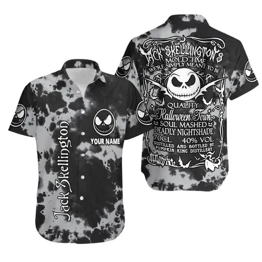 Jack Skellington's Brewery Halloween Hawaiian Shirt Gift For Your Girlfriend Boyfriend Gift For Love Gift For Friend Best Valentine Present Holiday Gift