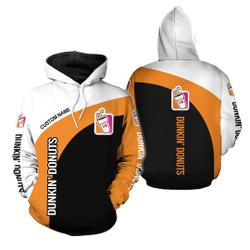 Personalized Dunkin' donuts color 3D Hoodie| Dunkin Donuts Funny Christmas gift