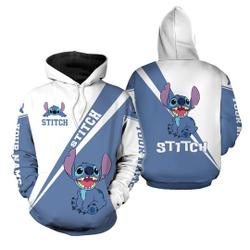 Personalized Stitch Aloha Hoodie, Stitch 3D Printed Hoodie