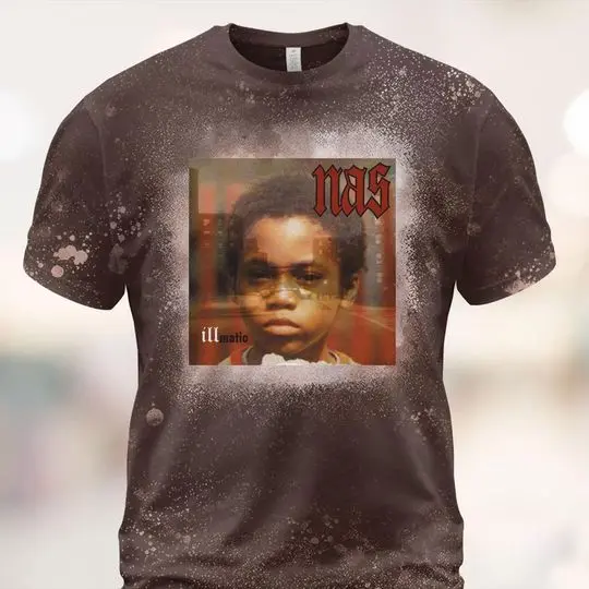Nas Illmatic Album Cover Bleached 3D T shirt Meaningful Gift For Family Gift For Boyfriend Valentine Gift