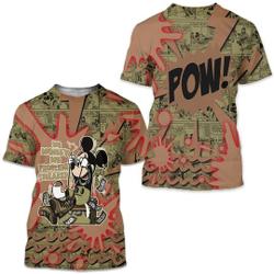 Mo Money Mickey 3D Comic, Jordan 9 Boot NRG Beef And Broccoli 3D T-Shirt Meaningful Gift For Family Gift For Boyfriend Valentine Gift