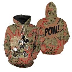 Mo Money Mickey 3D Comic, Jordan 9 Boot NRG Beef And Broccoli Hoodie
