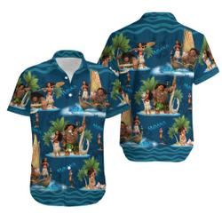 Moana And Maui Disney Hawaiian Shirt Gift For Your Girlfriend Boyfriend Gift For Love Gift For Friend Best Valentine Present Holiday Gift