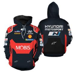 Mobis Hoodie 3D, Motorsport Team, Hyundai Mobis Team All Print 3D Shirt