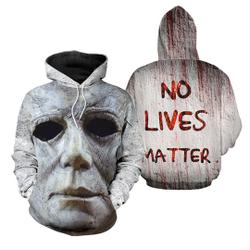 No Lives Matter Michael Myers Face 3D Hoodie