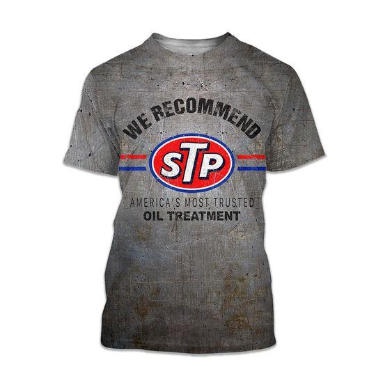 We Recommend Casual Vintage Motor Oil Motorcycles 3D T-shirt Meaningful Gift For Family Gift For Boyfriend Valentine Gift