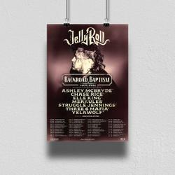 Jelly Roll Sets 2023 Tour Dates Poster Meaningful Gift For Family Gift For Boyfriend Valentine Gift Birthday Gift Holiday Gift