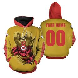 Chiefs Head Shirt, 3D Hoodie
