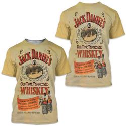 Men's Jack D Printed T-shirt Meaningful Gift For Family Gift For Boyfriend Valentine Gift