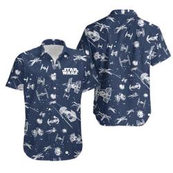 Star Wars Shirt, Star Wars Hawaiian Shirt, Star Wars Button Down Shirt Gift For Your Girlfriend Boyfriend Gift For Love Gift For Friend Best Valentine Present Holiday Gift