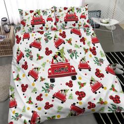 Christmas Mickey Quilt Bedding Set Gift For Your Girlfriend Boyfriend Gift For Love Gift For Friend Best Valentine Present Holiday Gift