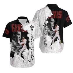 3D Elvis Presley Hawaiian Shirt, The King Of Rock & Roll Hawaiian Gift For Your Girlfriend Boyfriend Gift For Love Gift For Friend Best Valentine Present Holiday Gift