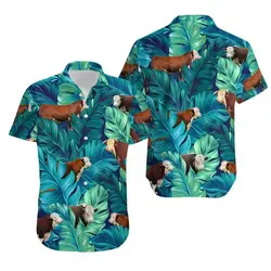 Hereford Cattle Hawaiian Shirt Gift For Your Girlfriend Boyfriend Gift For Love Gift For Friend Best Valentine Present Holiday Gift