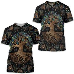 Unisex Celtic Tree Of Life 3D All Over Print T-shirt Meaningful Gift For Family Gift For Boyfriend Valentine Gift