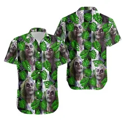 Horror Beetlejuice Aloha Hawaiian Shirt Gift For Your Girlfriend Boyfriend Gift For Love Gift For Friend Best Valentine Present Holiday Gift