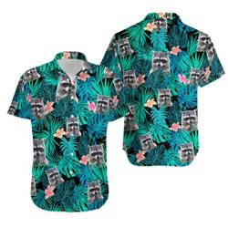 Raccoon Hawaiian Shirt Gift For Your Girlfriend Boyfriend Gift For Love Gift For Friend Best Valentine Present Holiday Gift