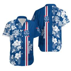 Pabst Blue Bibbon Hawaiian Shirt | Gift For Beer | Mens Hawaiian Shirt Gift For Your Girlfriend Boyfriend Gift For Love Gift For Friend Best Valentine Present Holiday Gift