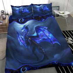 Dragon, Dragon Blue, Dragon Bedding Set Gift For Your Girlfriend Boyfriend Gift For Love Gift For Friend Best Valentine Present Holiday Gift