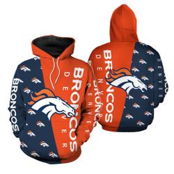 Denver Broncos 3D Hoodie
