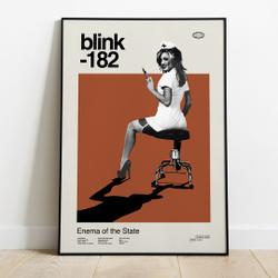 B182 Enema of the State Spotify Album Printed Art - B182 Album Polaroid Wall Art Meaningful Gift For Family Gift For Boyfriend Valentine Gift Birthday Gift Holiday Gift