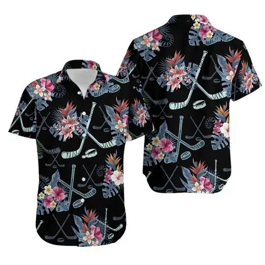 Hockey Summer Vibe Tropical Aloha Hawaii Shirt Gift For Your Girlfriend Boyfriend Gift For Love Gift For Friend Best Valentine Present Holiday Gift