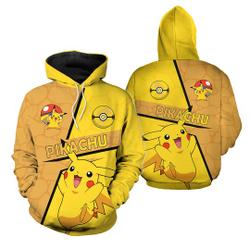Pika Hoodie, PKM Pika Hoodie, PKM Lover Gift, PKM Hoodie