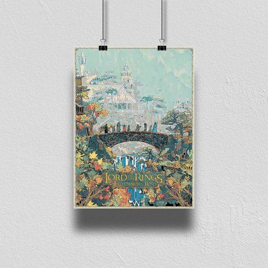 Lord of the Rings Movie Poster Meaningful Gift For Family Gift For Boyfriend Valentine Gift Birthday Gift Holiday Gift