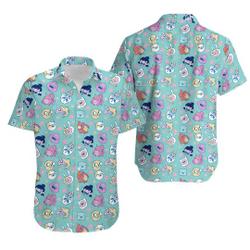 Adventure Time Floral Pattern Hawaiian Shirt Gift For Your Girlfriend Boyfriend Gift For Love Gift For Friend Best Valentine Present Holiday Gift