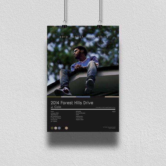2014 Forest Hills Drive - J. Cole - Poster Meaningful Gift For Family Gift For Boyfriend Valentine Gift Birthday Gift Holiday Gift
