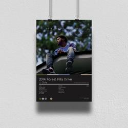 2014 Forest Hills Drive - J. Cole - Poster Meaningful Gift For Family Gift For Boyfriend Valentine Gift Birthday Gift Holiday Gift