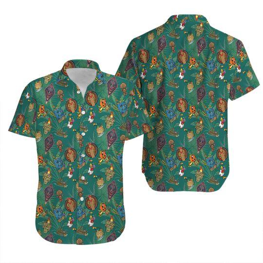 Disney Poly/Trader Sam's Inspired, Hawaiian shirt, Tiki Bar, Aloha Shirt Gift For Your Girlfriend Boyfriend Gift For Love Gift For Friend Best Valentine Present Holiday Gift