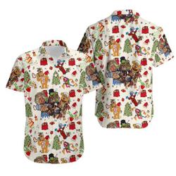 Muppets Christmas Hawaiian Shirt Gift For Your Girlfriend Boyfriend Gift For Love Gift For Friend Best Valentine Present Holiday Gift