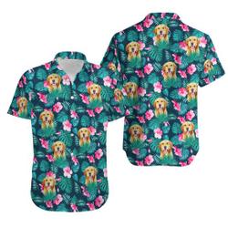 Golden Retriever Hawaiian Shirt, Golden Beach Shirt Gift For Your Girlfriend Boyfriend Gift For Love Gift For Friend Best Valentine Present Holiday Gift