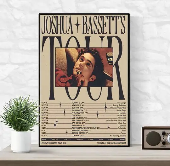 Joshua Bassett Concert Poster Premium Matte Vertical Poster Meaningful Gift For Family Gift For Boyfriend Valentine Gift Birthday Gift Holiday Gift