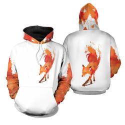Fiery Fox Hoodies Fullprint Personalized Hoodie