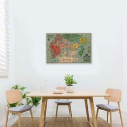 First Law: The Circle of The World full map Canvas Meaningful Gift For Family Gift For Boyfriend Valentine Gift Birthday Gift Holiday Gift