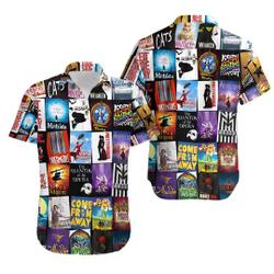 Broadway Musical Theater Unisex Hawaiian Shirt Gift For Your Girlfriend Boyfriend Gift For Love Gift For Friend Best Valentine Present Holiday Gift