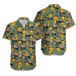 Orange Bird Aloha Shirt, Orange Bird Hawaiian Shirt Gift For Your Girlfriend Boyfriend Gift For Love Gift For Friend Best Valentine Present Holiday Gift