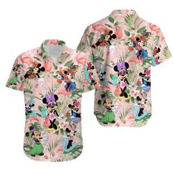 Tropical Minnie Hawaiian Shirt Gift For Your Girlfriend Boyfriend Gift For Love Gift For Friend Best Valentine Present Holiday Gift
