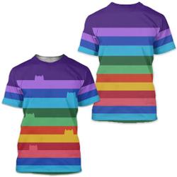 Gabby's Dollhouse Rainbow Cat Fairy 3D Tshirt Meaningful Gift For Family Gift For Boyfriend Valentine Gift