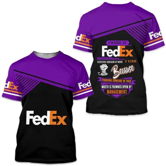 FedEx Express custom name 3D T-Shirt for Postal Worker Meaningful Gift For Family Gift For Boyfriend Valentine Gift