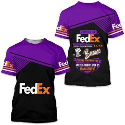 FedEx Express custom name 3D T-Shirt for Postal Worker Meaningful Gift For Family Gift For Boyfriend Valentine Gift
