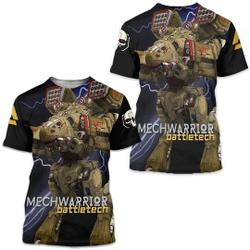Mech Warrior BattleTech 3D T-Shirt