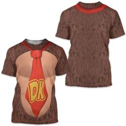 Donkey Kong Full Over Print 3D Shirt Meaningful Gift For Family Gift For Boyfriend Valentine Gift
