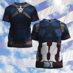 Captain American 3D T shirt Meaningful Gift For Family Gift For Boyfriend Valentine Gift