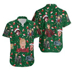 Home Alone Christmas Hawaiian Shirt Gift For Your Girlfriend Boyfriend Gift For Love Gift For Friend Best Valentine Present Holiday Gift