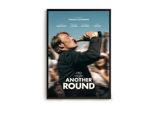 Another Round (2020) Movie Premium Matte Vertical Poster Meaningful Gift For Family Gift For Boyfriend Valentine Gift Birthday Gift Holiday Gift