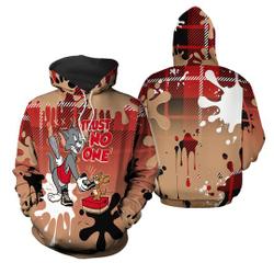 Trust No One Cat And Mouse 3D Splash match AJ 1 Mid Tartan